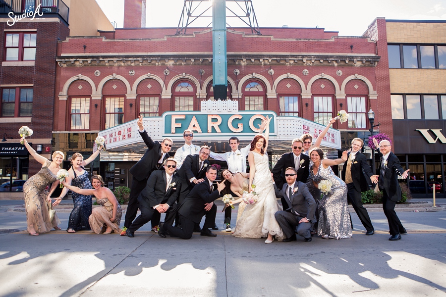 Downtown Fargo Wedding Photographer