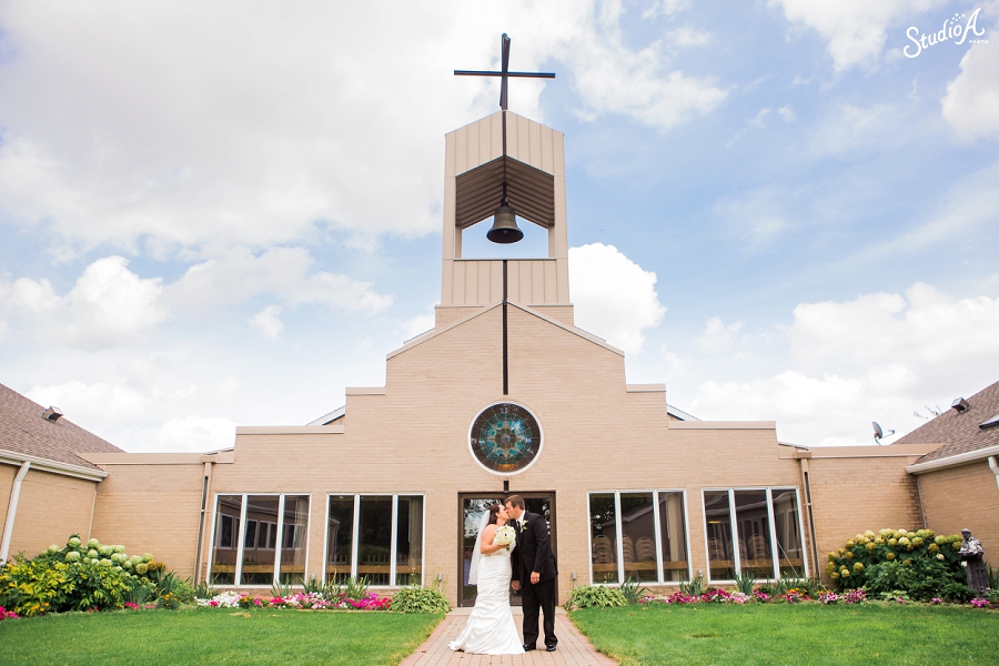 Holy Cross Catholic Fargo Wedding Photographer