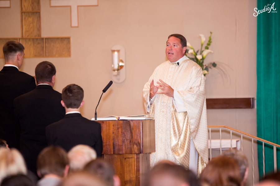 Holy Cross Catholic Fargo Wedding Photographer