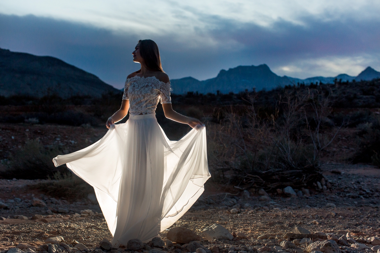 Red Rock Canyon Styled Bridal Shoot