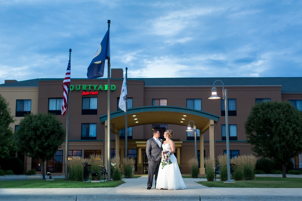 Fargo Moorhead Courtyard Marriott Wedding Photos