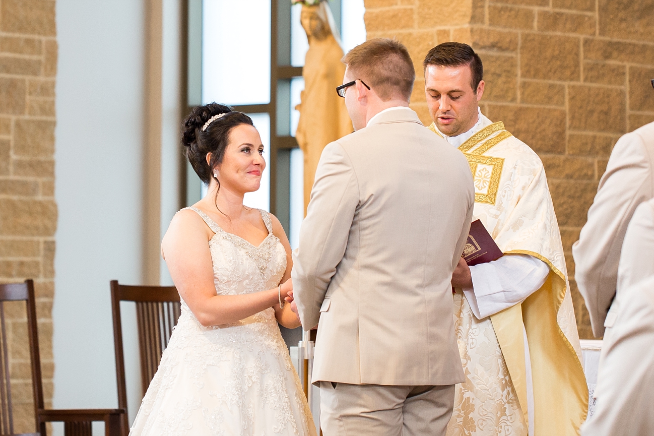 Holy Cross Catholic Church Fargo Wedding Photographer