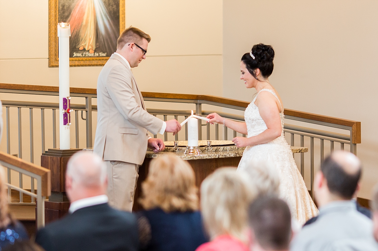 Holy Cross Catholic Church Fargo Wedding Photographer
