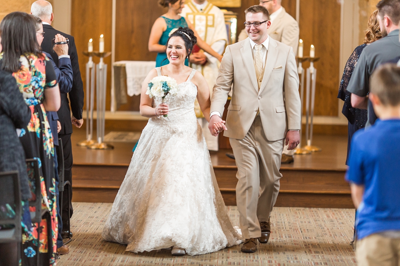 Holy Cross Catholic Church Fargo Wedding Photographer