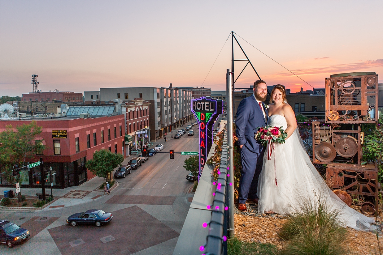 Hotel Donaldson Downtown Fargo Wedding Photos