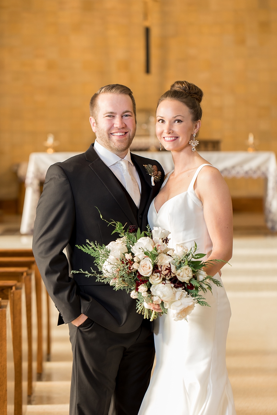 Holy Spirit Catholic Church Fargo Wedding Photos