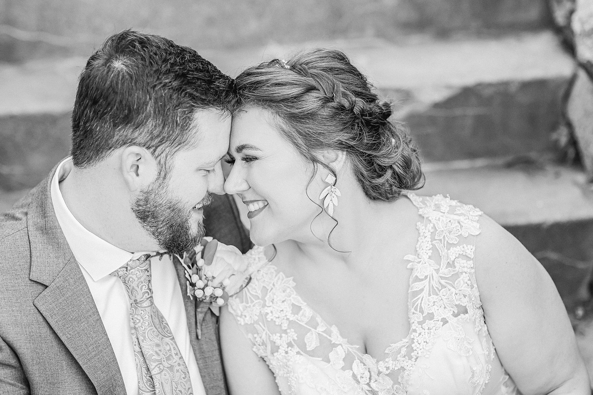 Black and white wedding portrait by Abby Anderson Wedding Photographer Fargo ND Moorhead MN 
